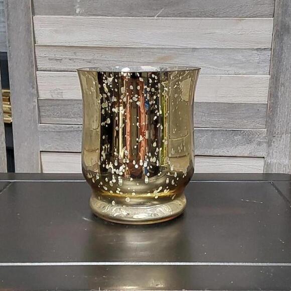 Gold Mercury Hurricane Candle Holder | Cherish the Season - Picture 1 of 6
